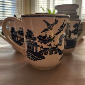 Blue Willow Coffe Mugs